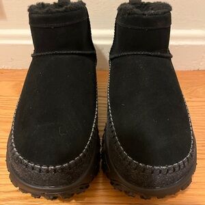 UGG Venture Daze Ultra Mini Black Men's Boots Black/Black 1158200 Mens 9/Wmns 10